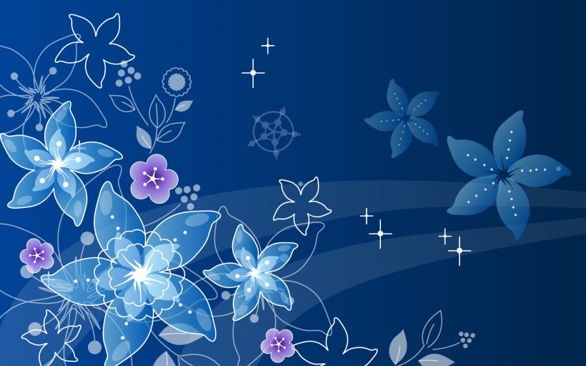 花朵花纹设计桌面壁纸