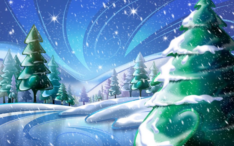 雪花卡通壁纸